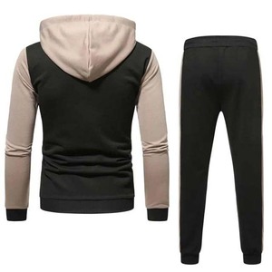 Ropa deportiva de diseño personalizado OEM de la mejor calidad, 100% algodón polar para hombre, ropa deportiva de entrenamiento para correr, chándales de color contrastante para hombre - Product Image 2