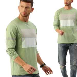 Camiseta Deportiva para Hombre, Transpirable, Cuello Redondo, Manga Corta, Lavada, de Poliéster, para Gimnasio, Fitness, Culturismo, Secado Rápido - Product Image 1