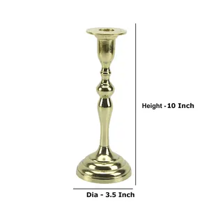 เชิงเทียนสีทองหรูหราทันสมัยเชิงเทียนแบบเรียบง่ายเชิงเทียนสำหรับตกแต่งในงานแต่งงาน - Product Image 3