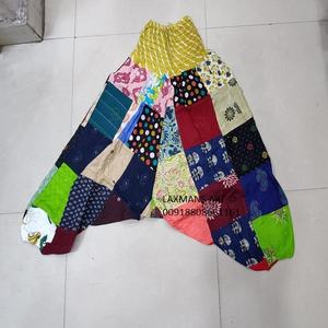 ชุดนอนผ้าฝ้ายแบบเย็บปะติดสไตล์โบฮีเมียนอินเดียกางเกงสไตล์โบฮีเมียนชุดนอนผ้าฝ้ายแบบเย็บติดกัน - Product Image 1