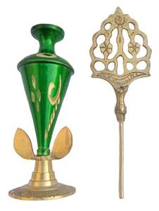 Surmadani Moderno de Latón con Aplicador para Surma y Kohl, Botella Multifuncional Antideslizante y Ajustable - Product Image 3