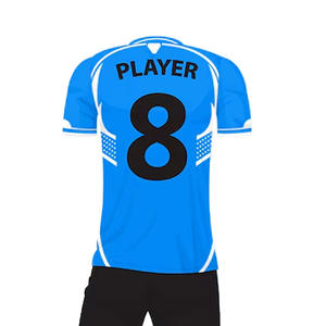 Kit de fútbol personalizado de 100% poliéster, tela suave y ligera, camiseta de sublimación completa cómoda para hombres y mujeres - Product Image 2