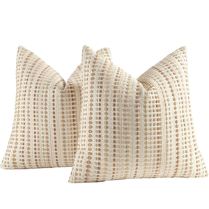 Handmade <b>Indian</b> Embroidered Woven Polyester + Cotton Disposable Square <b>Cushion</b> Pillow Cover | Decorative Sofa Throw Pillow - Product Image 3