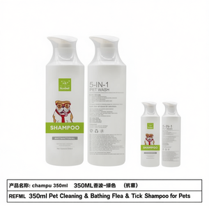 Shampoo pour animaux de compagnie 350 ml, nettoyage et bain, anti-puces et anti-tiques - Product Image 3