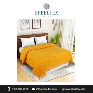 100% coton fait à la main Queen Size parure de lit de luxe avec taies d'oreiller couleurs personnalisées pour un usage domestique - Product Image 2