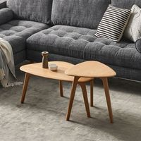 Table basse en bois pour une utilisation quotidienne dans le salon, fabriquée avec du bois de qualité, design équilibré et texture lisse