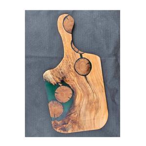 Tabla de cortar de madera Apta para lavavajillas Madera y patrón de océano Tabla de cortar de resina para verduras Frutas Queso Kitchenwatr - Product Image 4