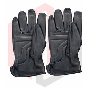 100% gants de sport en peau de chèvre pleine fleur durables sans lacet hiver Construction conducteur gants de travail cuir industriel manchette de travail - Product Image 3