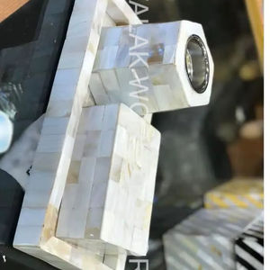 Venta caliente Bakhoor con bandeja Diseño único moderno Juego de bandejas de resina epoxi de madera con quemador Bakhoor y Mini quemador de madera Mubakhar FWE - Product Image 6