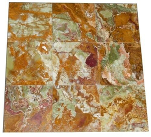 Mosaico de Ónix Verde Multicolor, Mosaico de Piedra de Ónix Natural, Azulejo Decorativo de Lujo para Baño y Cocina - Product Image 2