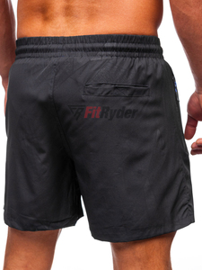 2024 Solid Men's Casual Mid Swim Trunks <b>Quick</b> <b>Dry</b> Slim Fit Polyester/Nylon Eco-Friendly Breathable Outdoor <b>Shorts</b> Wholesale - Product Image 2