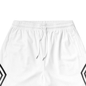 Pantalones cortos de malla estampados sublimación de baloncesto lisos para hombre de poliéster de fitness unisex de verano personalizados de fabricante - Product Image 6