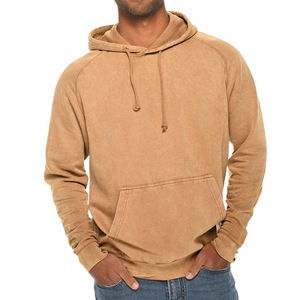 High Quality Acid Wash <b>Men's</b> <b>Hoodies</b> 100% Cotton Lightweight Comfortable Casual Plus Size Oversized Fit Eco-Friendly - Product Image 1