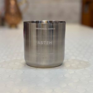 Tarro o contenedor de acero inoxidable para velas, tarro de velas decorativas de cera de soja vacía con tapa, tamaño único personalizado de la India - Product Image 1