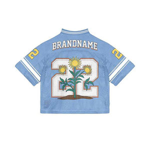 Camiseta de Fútbol Retro Americana de Alta Calidad al por Mayor, Ropa Urbana Personalizada, Corta, Estampada, Transpirable, Talla Grande, Transferencia de Calor 100% - Product Image 6