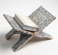 Rehal soporte Corán soporte para libros Madre de perla Corán soporte para decoración o regalar regalos de la India