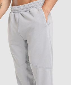 Joggers décontractés personnalisés en toile, respirants, imperméables, à séchage rapide, avec cordon de serrage, en coton épais uni, coupe ample - Product Image 3