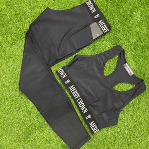 Ensemble de soutien-gorge legging de yoga pour femmes Vêtements de fitness confortables et élégants Chaussettes athlétiques - Product Image 1