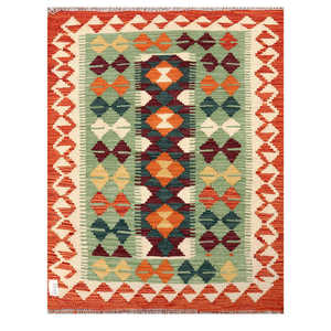Tapis Kilim Maimana Afghanistan 109 x 84 cm, décoration murale - Product Image 1