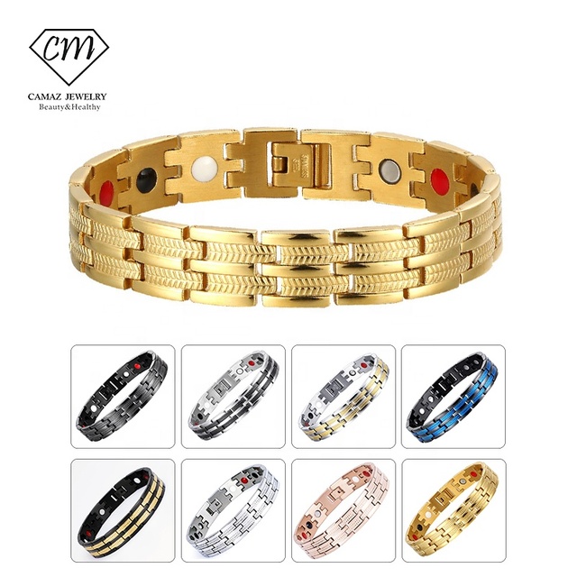 316L Stainless Steel Bio Magnetic Bracelet Powerful Magnetic Bracelet Therapy Quantum Magnetic Therapy Bracelet