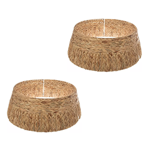 Collier de sapin de Noël rustique en jacinthe d'eau naturelle, jupe de sapin de Noël écologique pour une décoration de Noël charmante, en provenance du Vietnam - Product Image 5