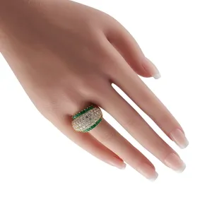 แหวนทองคำ 18K สไตล์วินเทจ ประดับเพชรทรงบริลเลียนต์ 3.90 กะรัต ผลิตในห้องปฏิบัติการ ชุบทอง เหมาะสำหรับงานแต่งงาน งานหมั้น งานครบรอบ งานเลี้ยง ได้รับการรับรอง - Product Image 2