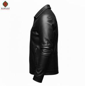 เสื้อแจ็คเก็ตหนังสไตล์ไบค์เกอร์ ทรงเข้ารูป สไตล์ลำลอง ลายเรียบ สีพื้น สำหรับฤดูหนาว ปิดด้วยซิป คอจีน บริการ OEM - Product Image 6