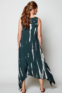 2025 Venta caliente hecho a mano Tie Dye tobillo longitud Boho verano playa Maxi vestido para mujeres vacaciones bohemio señoras vestido - Product Image 2