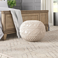 2025 Pouf élégant fait à la main repose-pieds tabourets et poufs pour confort et décoration intérieure pour entrée chambre ou appartement