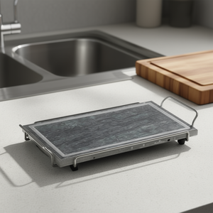 Plaque à savon Ompagrill DS25 38 (38x25cm) avec support pliable pour plancha et grill - Product Image 3