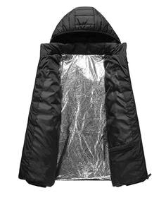 Veste matelassée décontractée à motif personnalisé pour adultes, de haute qualité, tricotée, bonnet d'hiver, impression numérique, logo vierge, 100% coton - Product Image 3