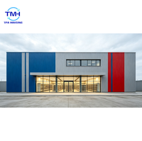 Bâtiment commercial moderne à deux étages en ossature portique pour supermarché, entrepôt métallique, structure en acier