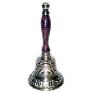 Campana de mano de latón náutico de diseño clásico con mango de madera, campana colgante de pared, campana de escritorio, alta calidad, venta superior, nuevo diseño 2025 - Product Image 3