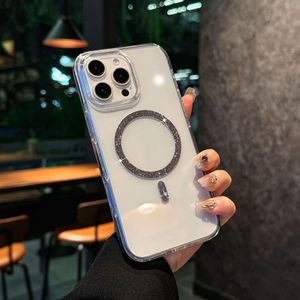 เคสโทรศัพท์ใสแบบแม่เหล็กประดับเพชรหรูหราทันสมัยสำหรับ iPhone 17 16 15 จากโรงงานโดยตรง - Product Image 5