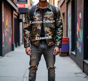 Fabricante de chaquetas de cuero personalizadas modernas Ropa de calle juvenil Estilos Moda callejera Ropa de cuero Chaquetas personalizables para marcas - Product Image 4