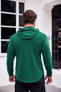 เสื้อฮู้ดออกกำลังกายแขนยาวทรงเข้ารูปสำหรับผู้ชาย เหมาะสำหรับการฝึกซ้อมในยิม ออกกำลังกาย เพาะกาย และสวมใส่ในชีวิตประจำวัน - Product Image 2