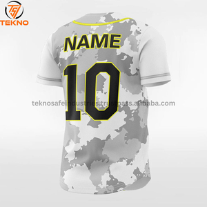 เสื้อเจอร์ซีย์เบสบอลกระดุม2025สำหรับผู้ชายเสื้อซอฟต์บอลเสื้อเบสบอลแขนสั้นปรับแต่งได้ - Product Image 3