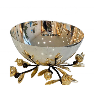 Bol fantaisie en métal plaqué or de nouvelle collection bol de décoration de table et de bureau nouveau design bol de service à fruits - Product Image 6