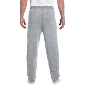 Custom Fleece Joggers for Men Winter <b>Drawstring</b> Closure Breathable Eco-Friendly Jogging Pants Bottoms Grey <b>Trousers</b> - Product Image 3