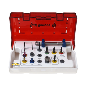 Kit complet d'extraction SOS pour vis cassées, instrument chirurgical pour les procédures de récupération d'implants dentaires - Product Image 1