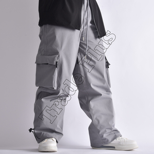 Pantalones de Snowboard Impermeables, Cortavientos y Transpirables con Cierre, 100% Poliéster, Holgados, Unisex, de Pierna Ancha, Personalizados, Estilo Urbano, para Esquí - Product Image 6