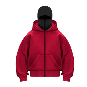 Sudadera con capucha de algodón de invierno 2025 para hombre, colores personalizados, manga larga, transpirable, deportes al aire libre, informal, cubierta de cara completa, capucha - Product Image 4