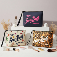 Sac de maquillage en néoprène avec logo personnalisé, sac cosmétique imperméable pour téléphone, grande capacité, trousse de toilette de voyage, sac de maquillage portable, vente en gros