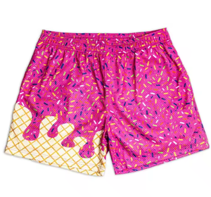 Pantalones Cortos Deportivos Unisex Personalizados con Estampado Digital de Patrón Sólido, Transpirables, de Secado Rápido, 100% Poliéster, 340g, para Todas las Temporadas - Product Image 2