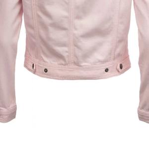Chaqueta vaquera forrada de piel para mujer 2025 con rasgaduras desgastadas y encaje de cristal perfecto para ropa de otoño e invierno - Product Image 6