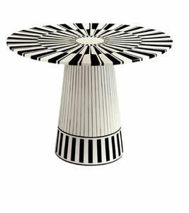 Nouvelle table basse artisanale en nacre avec support métallique, design moderne, luxe, multifonctionnelle, écologique, vente en gros Inde - Product Image 2