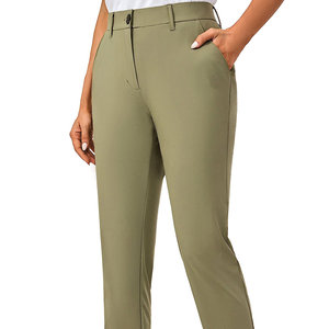 Pantalones de Golf para Mujer, Diseño Nuevo, a la Moda, de Alta Calidad Profesional, con Bolsillo Lateral, Cierre de Botones, Cintura Ajustable, Resistentes al Viento, Corte Regular - Product Image 3