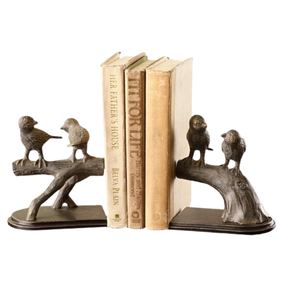 Bird Cast Iron Metal <b>Book</b> End Best Style Home Decoration for Office Bookshelf Organizer by Creation Valley Impex - Product Image 1
