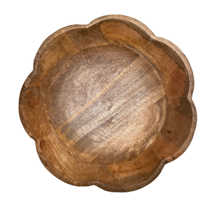 Placas de cargador de madera de mango Diseño de color natural Uso para bodas y eventos Hoteles Uso de vajilla para el hogar - Product Image 1