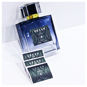 Etiqueta adhesiva de Perfume de PVC metalizado en relieve UV de alta calidad para botellas de Perfume y embalaje para el cuidado de la piel respetuoso con el medio ambiente a prueba de agua - Product Image 5